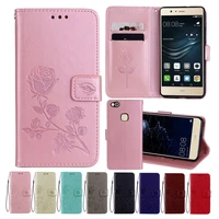 leather case for huawei p10 lite cases wallet cover flower design phone case for huawei p10 lite