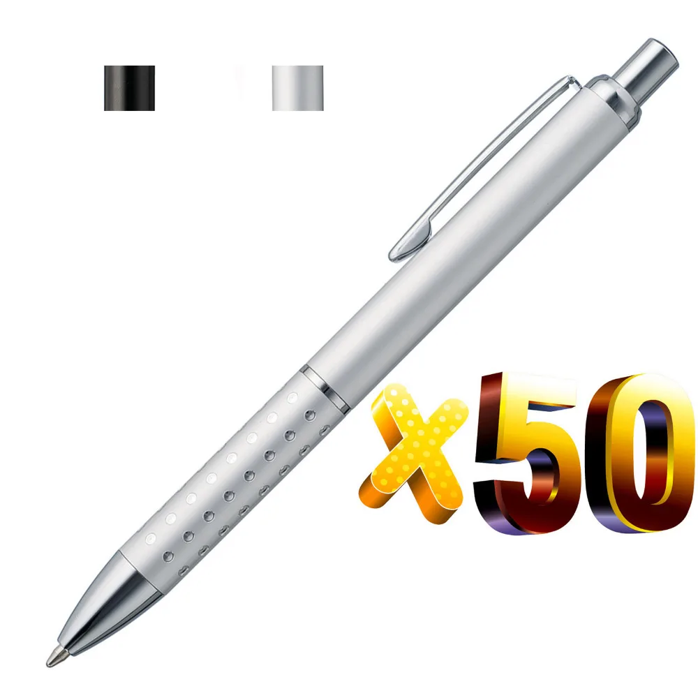 

Дешевая металлическая шариковая ручка, алюминиевая ручка с гравировкой лазером, логотип и текст компании, рекламный подарок на заказ, 50 шт. ...