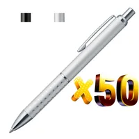 Шариковая ручка металлическая, с точечным захватом, 50 шт.