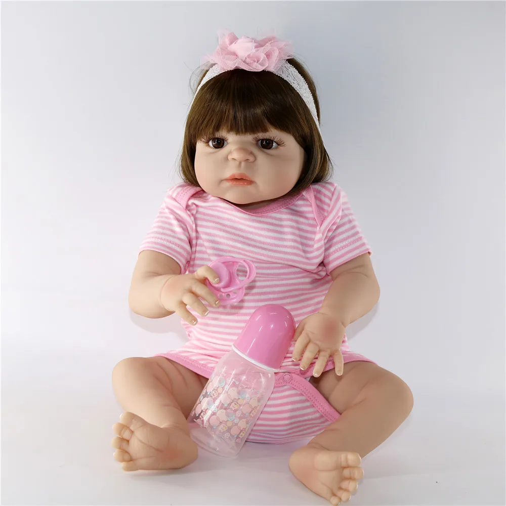 

NPKCOLLECTION-Кукла reborn 22 ", силиконовая виниловая кукла для детей