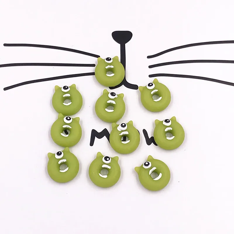 10 шт Монстер Университет кулон мультфильм корейский стиль круглые резиновые