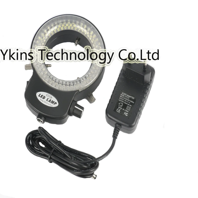 

7X-90X Articulating Arm Pillar Stereo Zoom Microscope 2.0X Objective Lens Trinocular Microscopio 144 Led ring lights