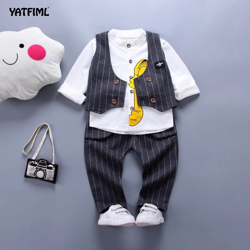 Платье YATFIML для мальчиков костюмы на свадьбу официальный костюм мальчика ребенка