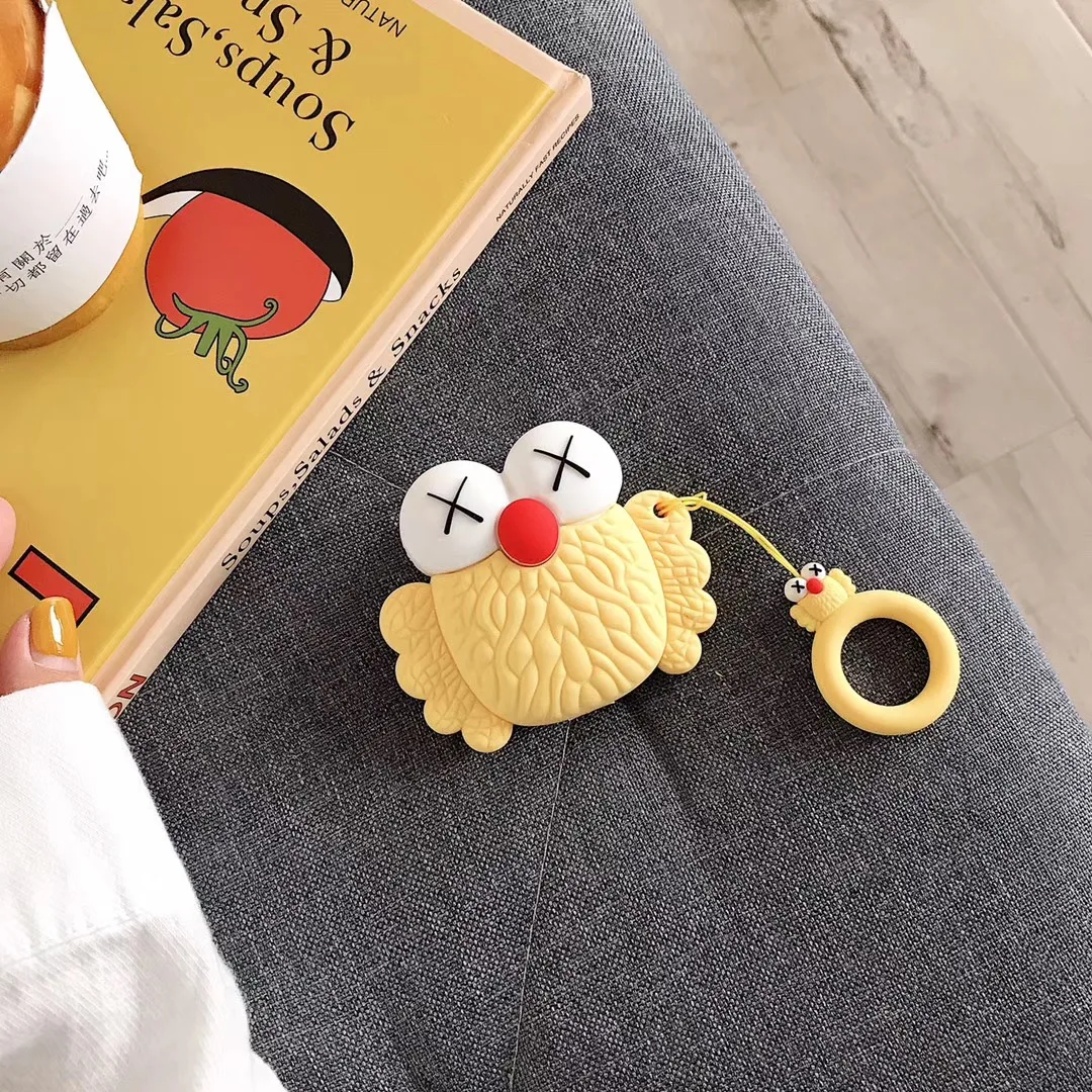 Для AirPods чехол мультфильм конфеты силиконовые Bluetooth беспроводные наушники чехол для Apple Air pods чехол зарядный брелок ремешок крышка