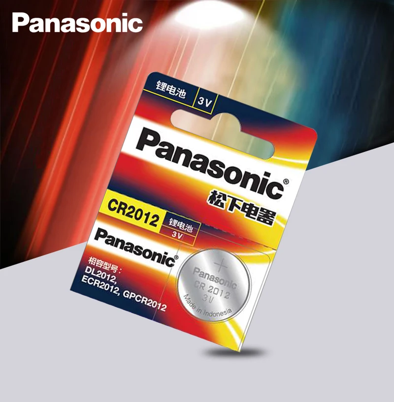 5 шт. абсолютно аккумулятор PANASONIC cr2012 3v кнопочные батарейки для часов компьютера cr 2012