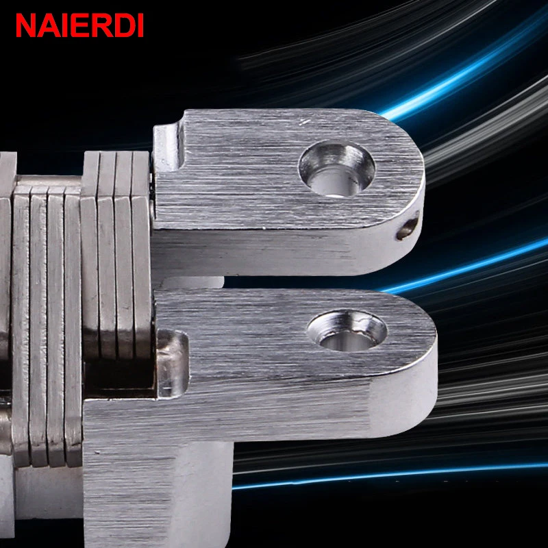 NAIERDI 4008 304 нержавеющая сталь скрытые петли 34x140 мм невидимый скрытый складной