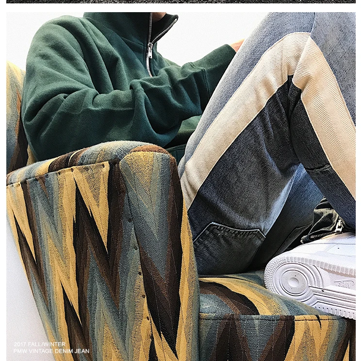 Новинка, kanye weist, черные обтягивающие джинсы для мужчин, хип-хоп, в полоску, рваные, эластичные, облегающие джинсы, мужские эластичные брюки, уличные брюки