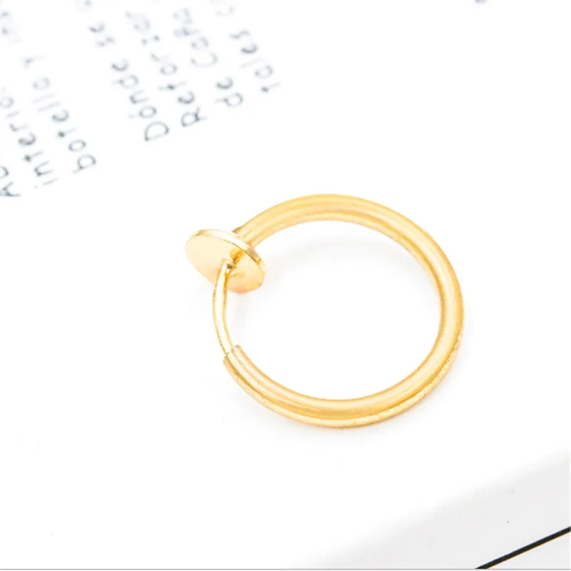 2018 Новый модный стиль золотистого цвета кольцо для носа Перегородка без пирсинга