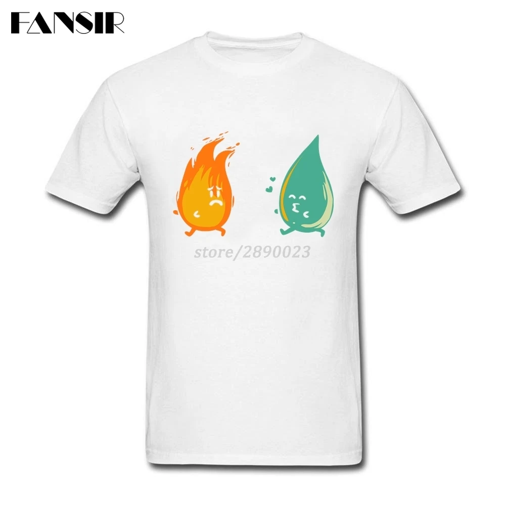 XS 3XL невозможно любовь лед и пламя с учетом футболка для мужчин пользовательского