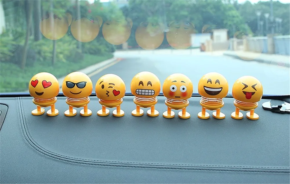 Украшение автомобиля центральная консоль качающаяся голова Весна кукла