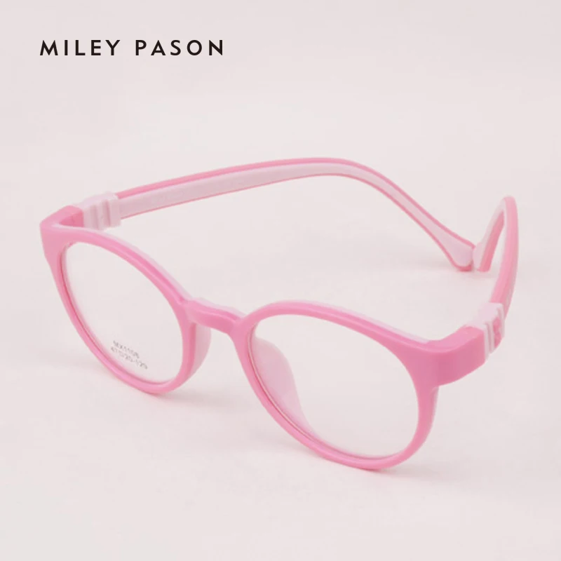 Детские пластиковые TR90 Ультра-легкие гибкие очки мягкие силикагели Мультяшные