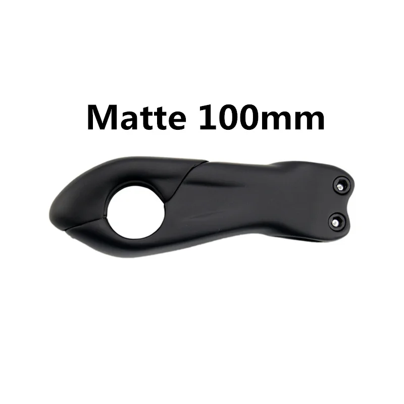 No Logo Matte 100mm Без логотипа вынос руля для горного велосипеда 28,6-31,8 мм карбоновый Дорожный велосипед Велоспорт стволовых углеродное волокно ручки велосипеда руль 10 градусов 90/100/110 мм Mtb - Цвет: No Logo Matte 100mm