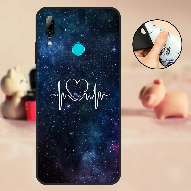 T23 P Smart Coque для huawei PSmart чехол силиконовый черный ТПУ 6," для huawei P Smart Чехол для мобильного телефона мягкий - Цвет: T23