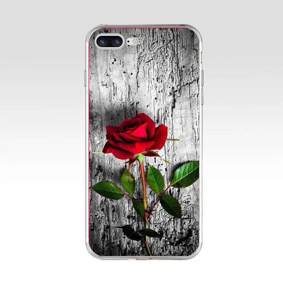 16 12G красивый сад красные розы цветы для iPhone 6 7 8 plus Чехол Мягкий ТПУ силиконовый чехол для Apple iPhone 6S 7 8 plus чехол - Цвет: 16