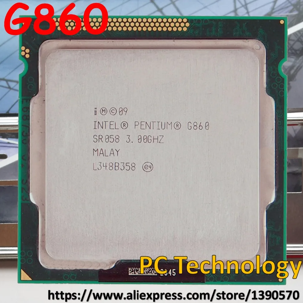 

Original Intel G860 Pentium G860 Dual-Core 3.0GHz, 3MB Cache,Socket LGA1155 CPU processor desktop CPU Free shipping