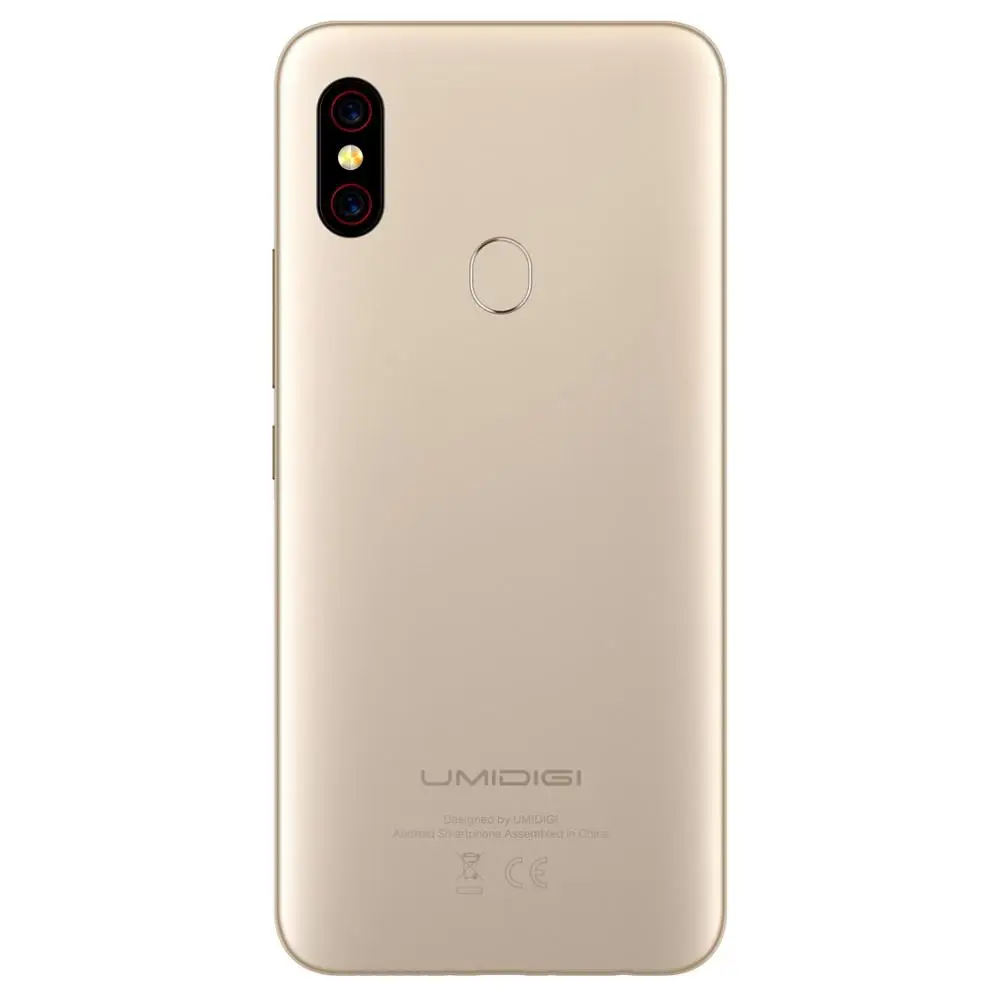 UMIDIGI F1 Android 9,0 128 Гб rom 4 Гб ram 6," FHD+ Helio P60 5150 мАч большая батарея 18 Вт Быстрая зарядка смартфон NFC 16 Мп+ 8 МП телефон - Цвет: Золотой