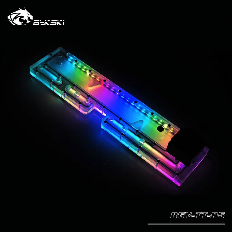 Акриловая водная доска BYKSKI решение для водяного охлаждения RGB/A RGB освещения Tt Core P5
