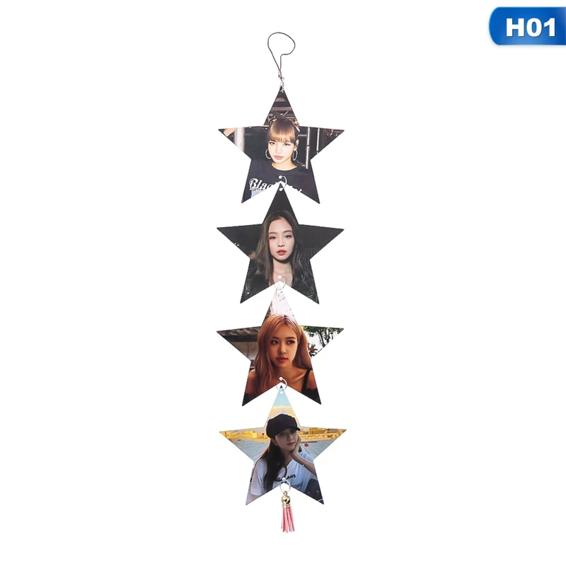 OSS6130H01 Kpop BLACKPINK GOT7 TXT SEVENTEEN подвеска в форме звезды Размер 12*12 см фото декоративная бирка - Цвет: OSS6130H01