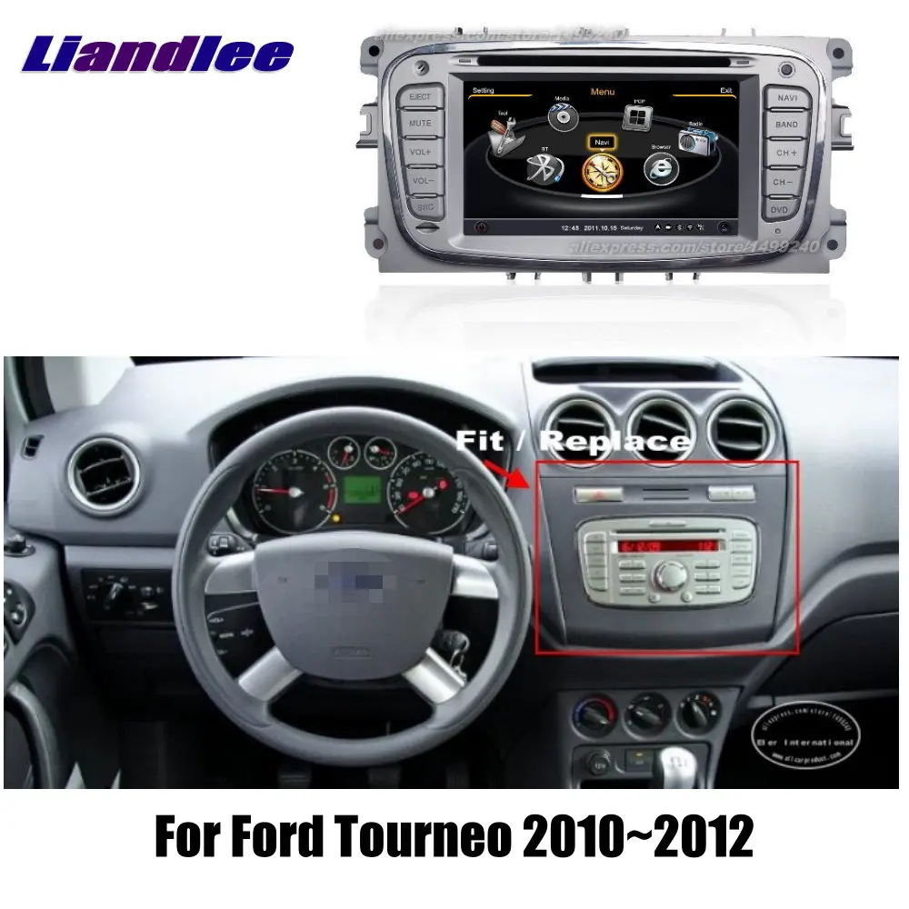 Kopen Voor Ford Tourneo 2010 ~ 2012-Auto GPS Navigatiesysteem + Radio TV DVD IPod BT 3G WIFI HD Screen Multimedia Systeem