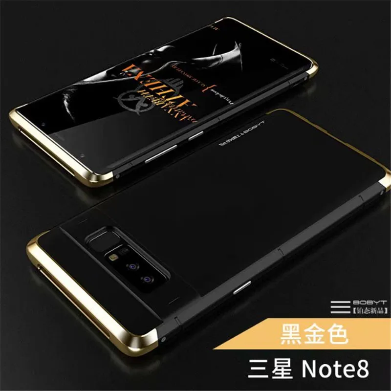 Ultra Slim Алюминий кадров чехол+ PC Для мужчин металл случаи мобильного телефона для samsung Galaxy S8 S9 Плюс/Примечание 8 Алюминий металлический чехол