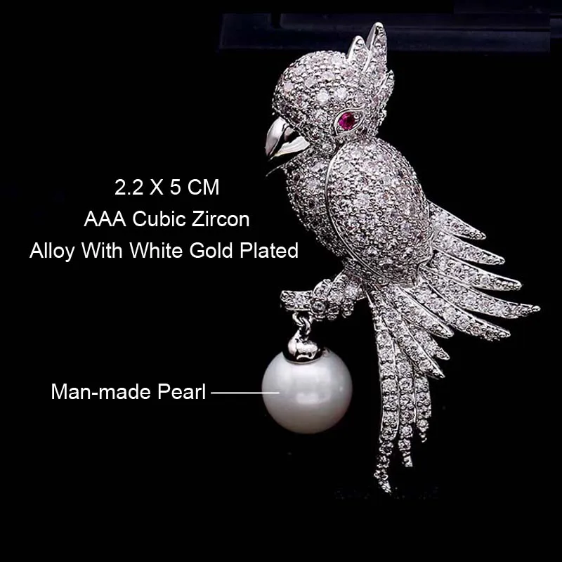 Новое поступление брошь в виде красных деревьев булавки для женщин с кубическим