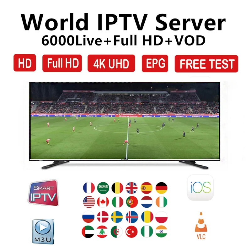 IPTV подписка Европа Rocksat Air IP tv 6000 + канал Франция Великобритания Немецкий Арабский
