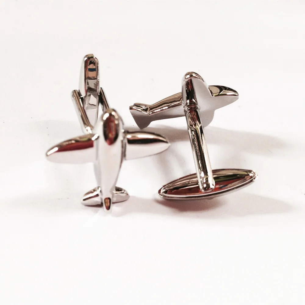 Запонки в виде самолета для пилота жениха ювелирные изделия подарок мужские