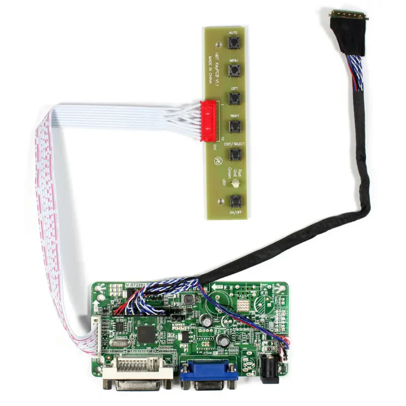 

DVI+VGA LCD Controller Board For 15.6" LP156WF1 B156HW02 B156HW01 1920x1080 LCD Panel