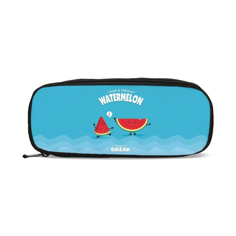 Kawaii арбуз летние фруктовые косметички студенческие пенал сумки Дети Мальчики