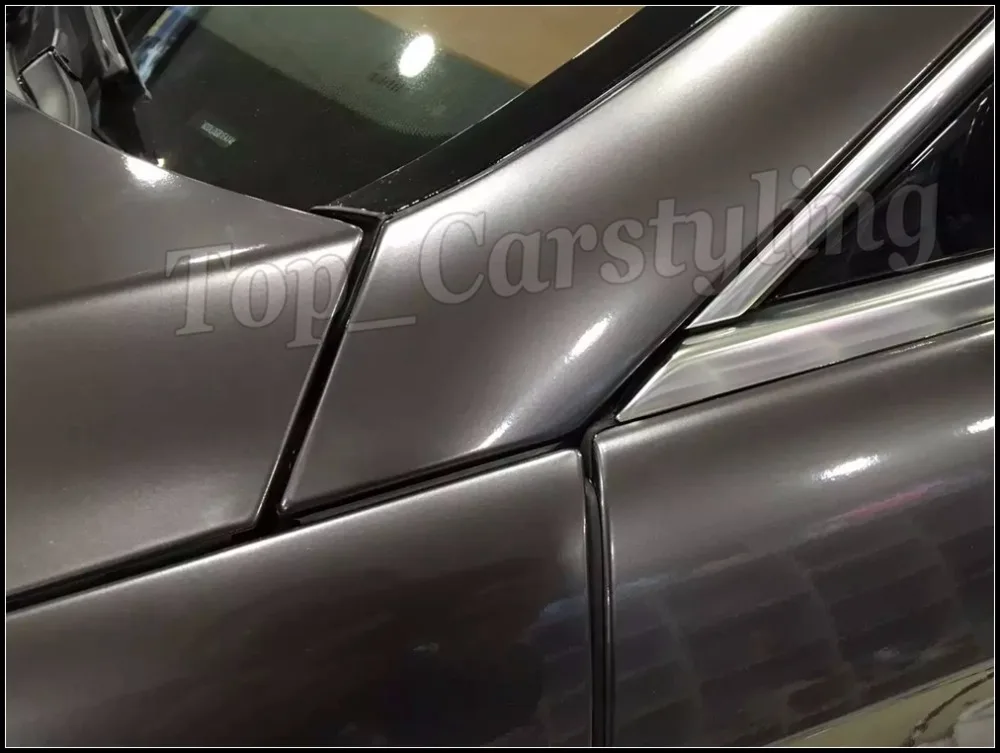 Перламутровый блеск конфетный темно-серый виниловая пленка для автомобиля