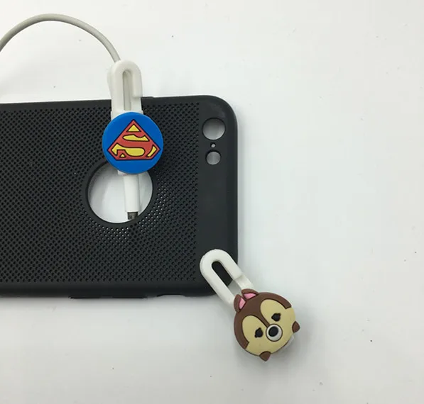 10 шт. милый мультяшный USB кабель защита для наушников проводная заставка
