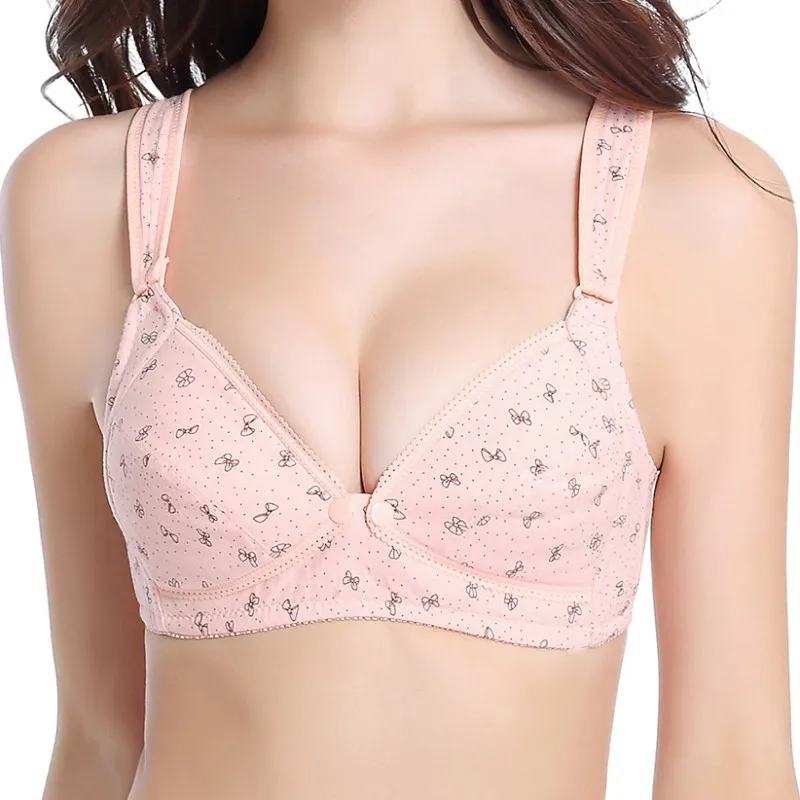 

Front Buckle Wire Free Breastfeeding Maternity Cotton Nursing Bra Sleep Bras Nursing Pregnant Women Pregnancy Underwear Clothing