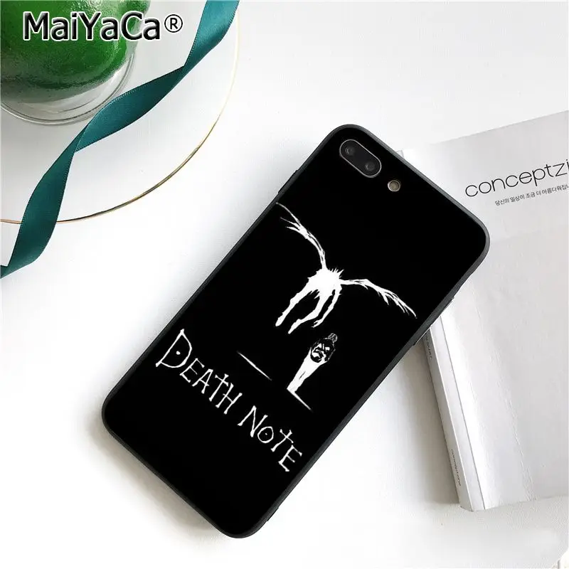 MaiYaCa чехол Ryuk смерть Кира Coque чехол для телефона для iphone 11 Pro 11Pro Max X XS MAX 6 6s, 7, 7 plus, 8, 8 Plus, 5 5S SE XR