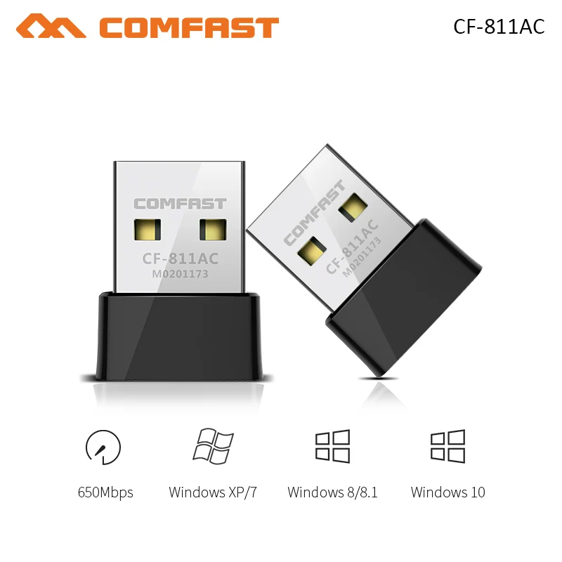 USB Wi Fi адаптер 650 Мбит/с 802.11ac 2 4 ГГц/5 ГГц 10 шт.|Сетевые карты| |