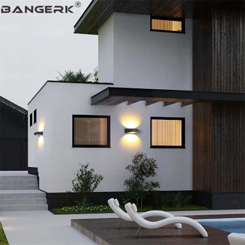 Outdoor LED Wall Light Lamps Up Down Spotlight Waterproof Antirust Modern Sconce Lights Garden Courtyard Decor Lighting | Лампы и