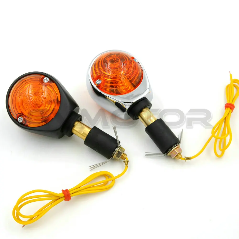 2x винтажный Кафе Racer H21W мотоциклетный фонарь с указателем поворота торцевой