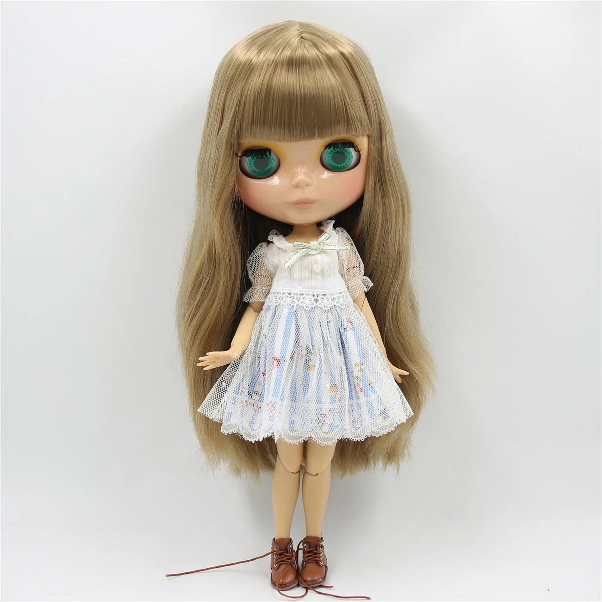 Ледяной DBS Blyth кукольные 1/6 bjd шарнирное тело каштановые волосы загорелая кожа