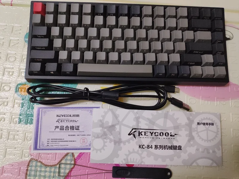 RGB Keycool 84 механическая клавиатура игровая клавиатура с переключателем gateron подсветка мини компактный keycool84