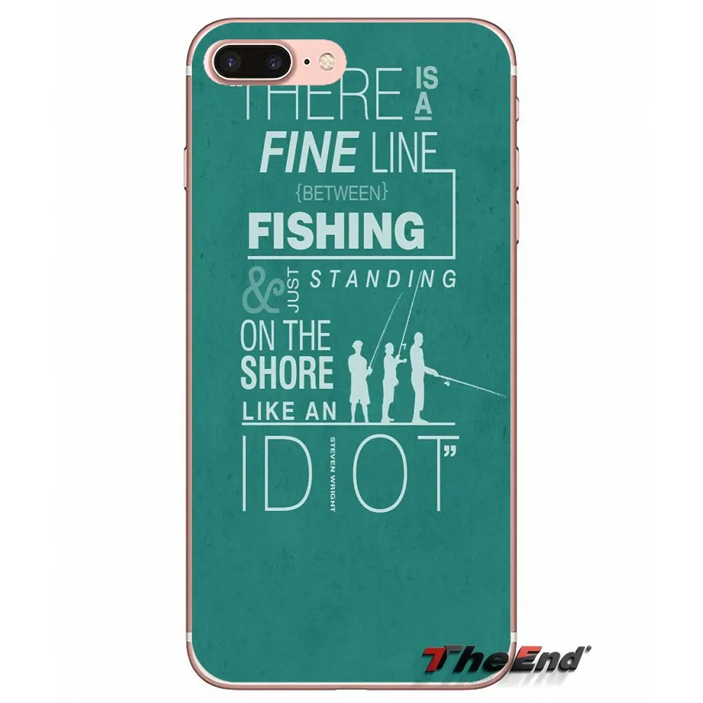 Мягкий чехол из ТПУ Angling Go Fishing quotes для Huawei G7 G8 Ascend P7 P8 P9 Lite Honor 4C 5X 5C 6X Mate 7 8 9 Y3 Y5 Y6 II Pro |