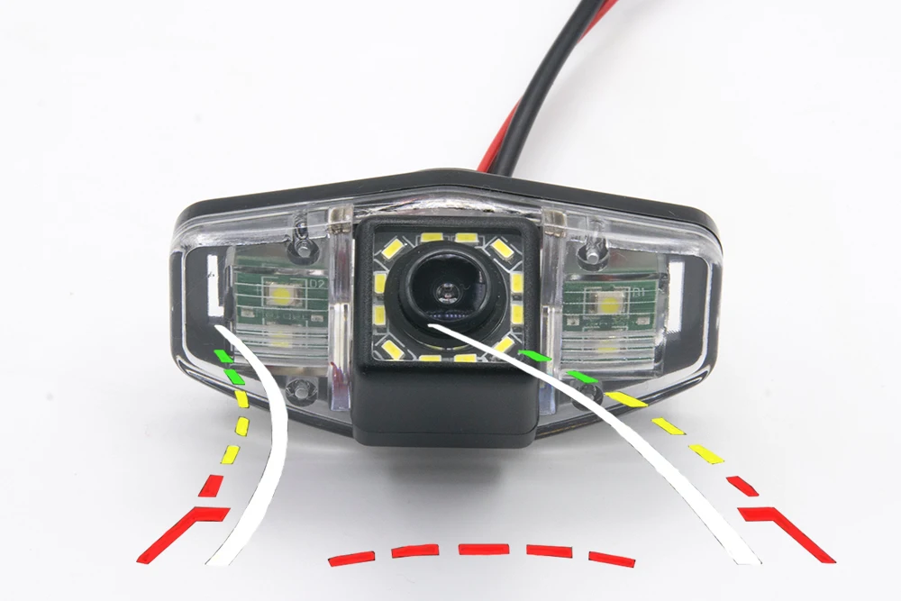 175 градусов Fisheye MCCD 12LED HD камера заднего вида Камера для Honda Accord 2001 2002 2003 2004 2005 2006 2007 2008 2009 2010 автомобильный монитор