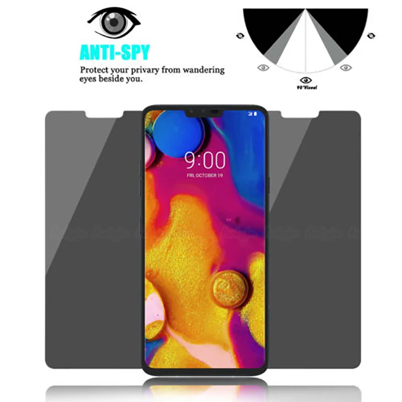 OriWood Защитная антишпионская пленка из закаленного Стекло для LG V40 K7 против подглядывания Экран из закаленного стекла для LG K7 V40 Анти-Шпион Защитный Стекло