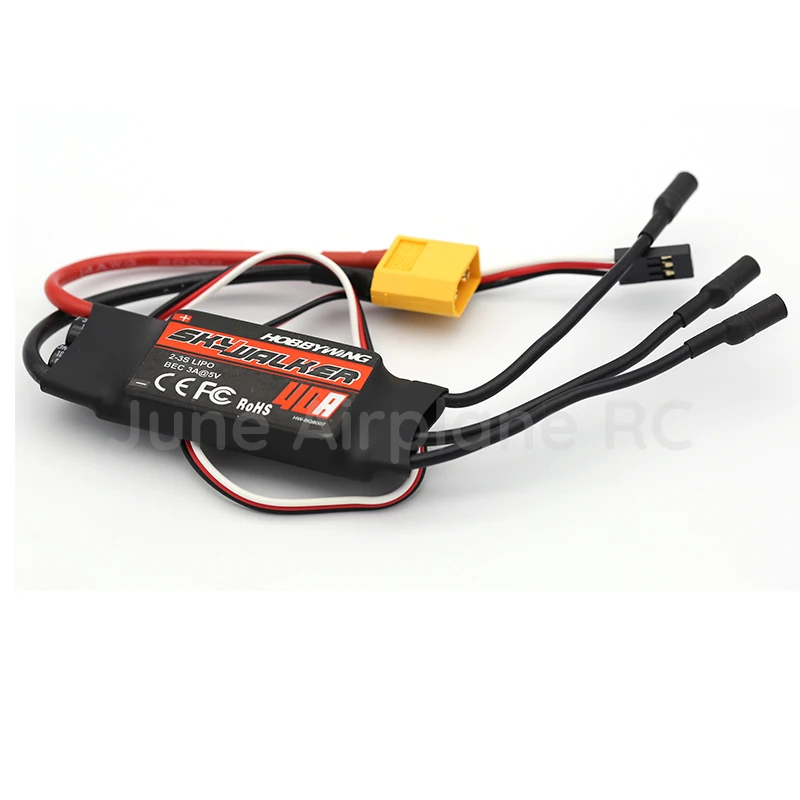 Бесщеточный Регулятор Скорости Hobbywing SkyWalker 40A 2 3S Lipo ESC для радиоуправляемого