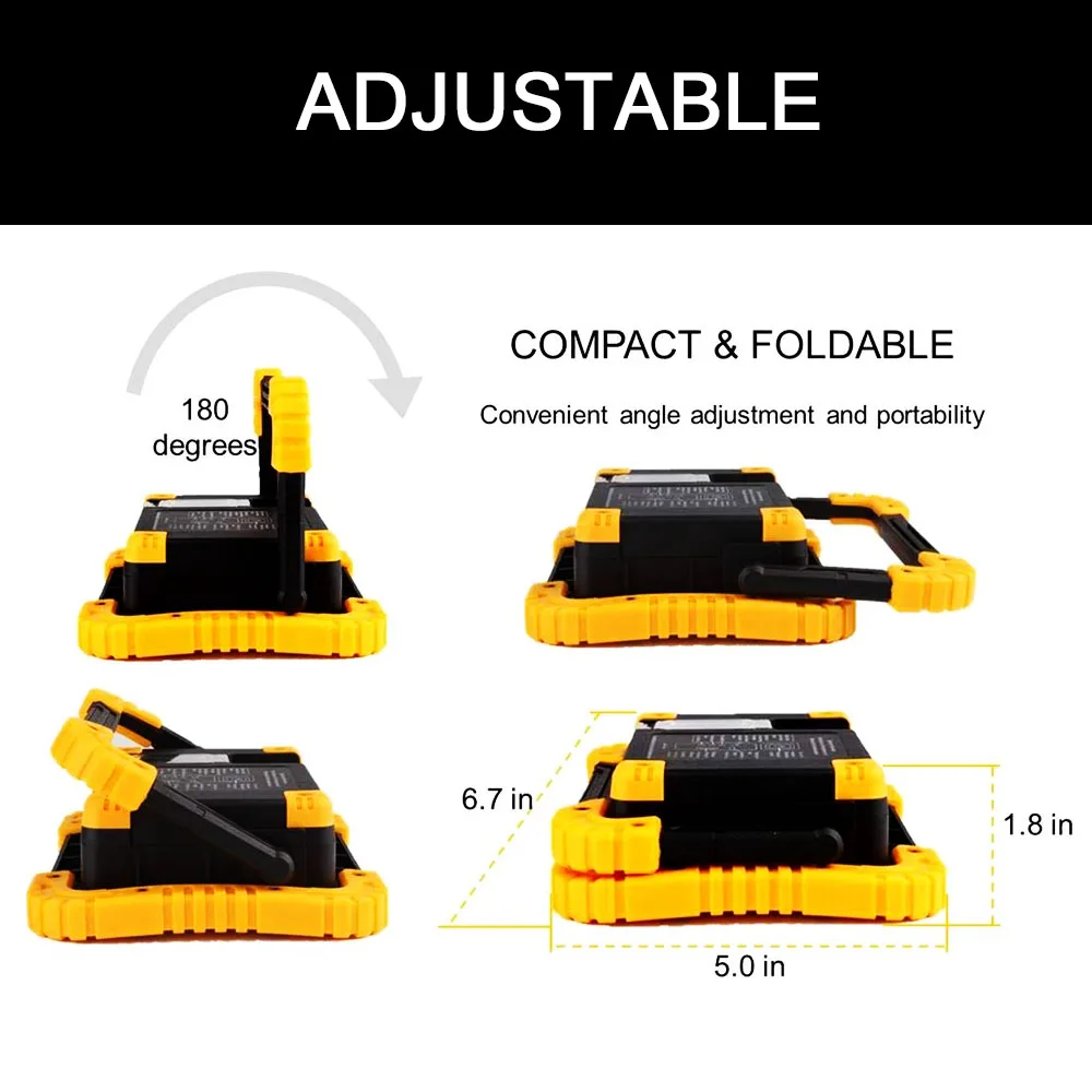 ZK20 дропшиппинг Портативный светодиодный рабочий свет на открытом воздухе Фонари