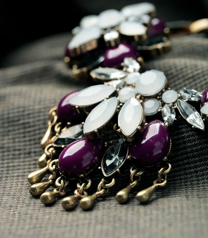 Оптовая цена Окт Винтажный стиль блестящий золотой цвет красочный цветок из