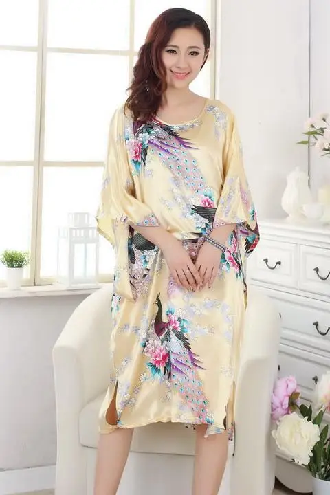 Женское платье из искусственного шелка летняя Пижама один размер T082|pijama set|pijamas