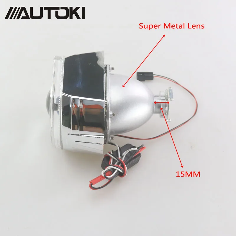 AUTOKI 2018 Новый X5 LED Ангельские Глазки с дьявольским глазом полностью металлический
