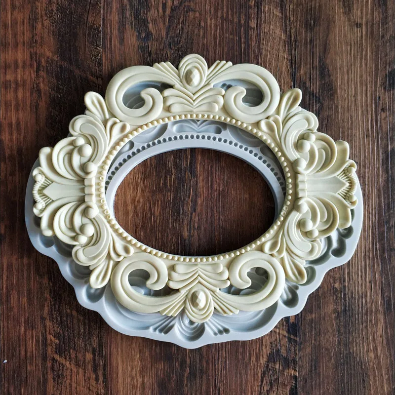 Европейские DIY барокко свиток рельефный торт границы силиконовые формы рамки инструменты для украшения тортов из мастики конфеты форма для шоколадной мастики