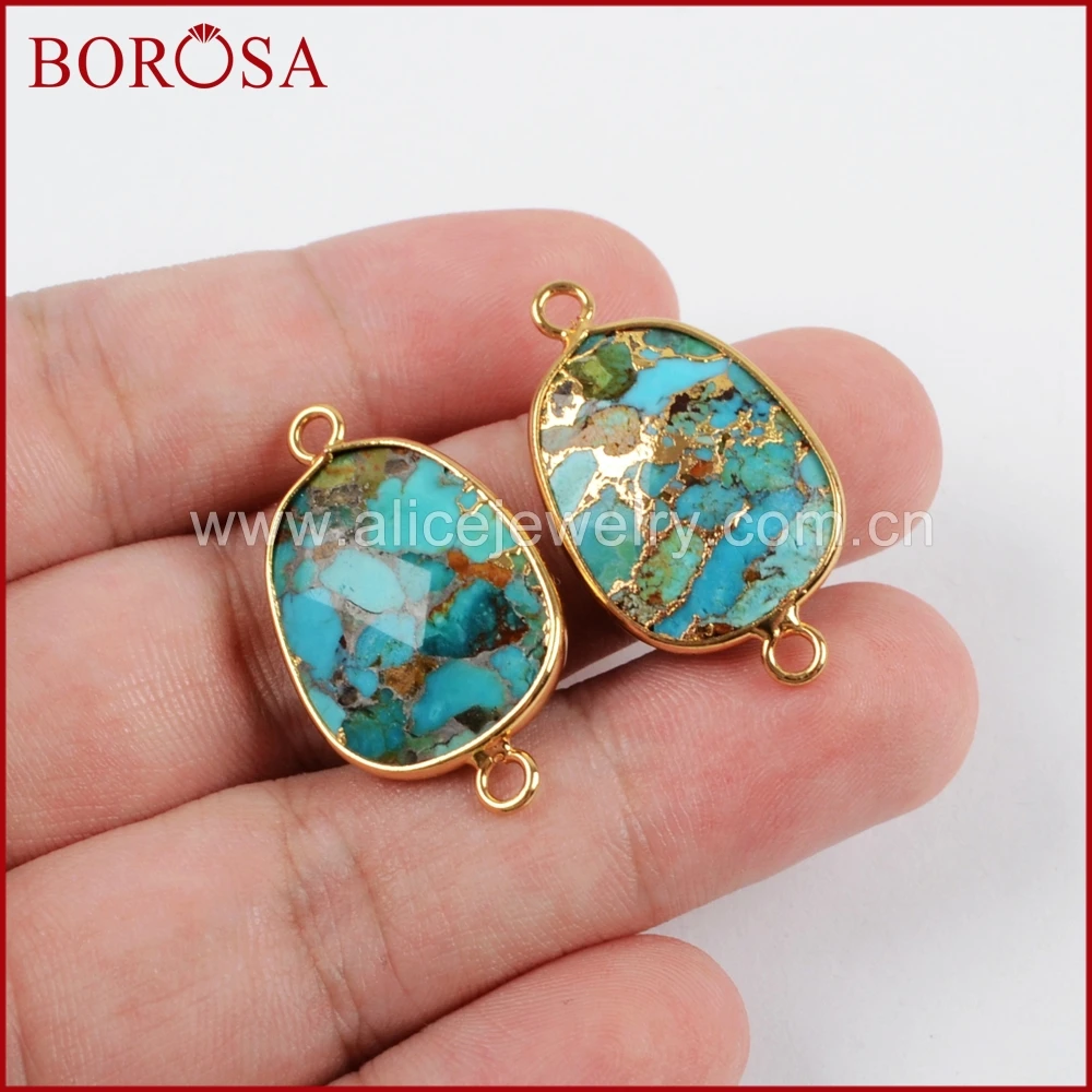BOROSA 5/10 шт. золотого цвета свободная форма медная фоторазъем медный натуральный
