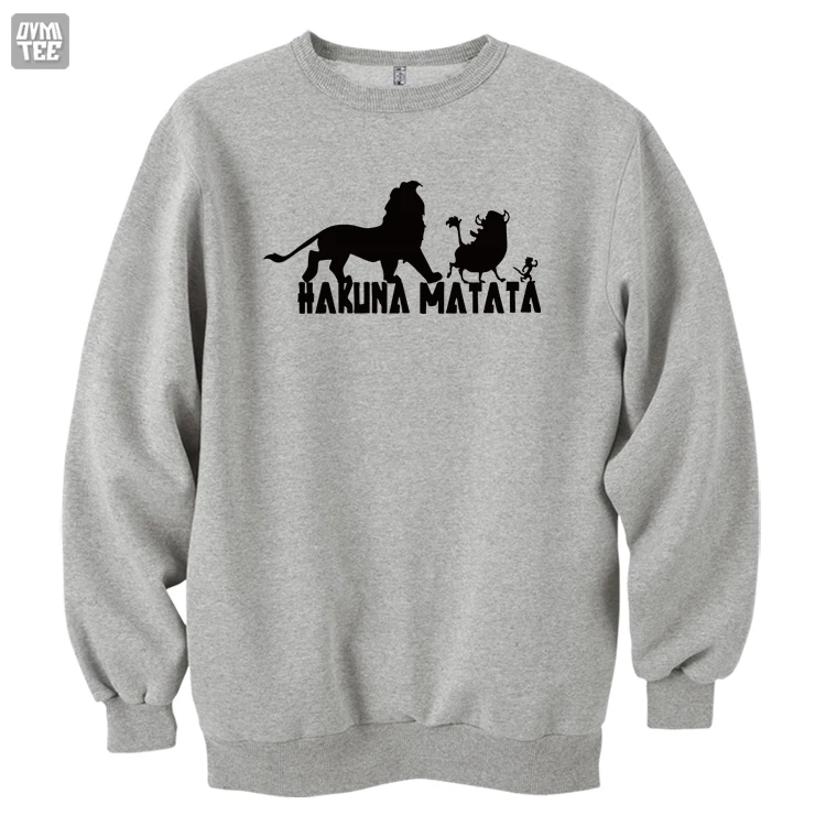 

The Lion King Simba Hakuna Matata funny cute men's 's top high quality sweatshirts warm clothes winter autumn