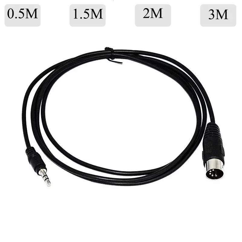 DANSPEED 0 5 м 1 2 3 5P Din MIDI штекер мм 1/8 дюйма TRS стерео Мужской аудио кабель для cd-плеера MP3